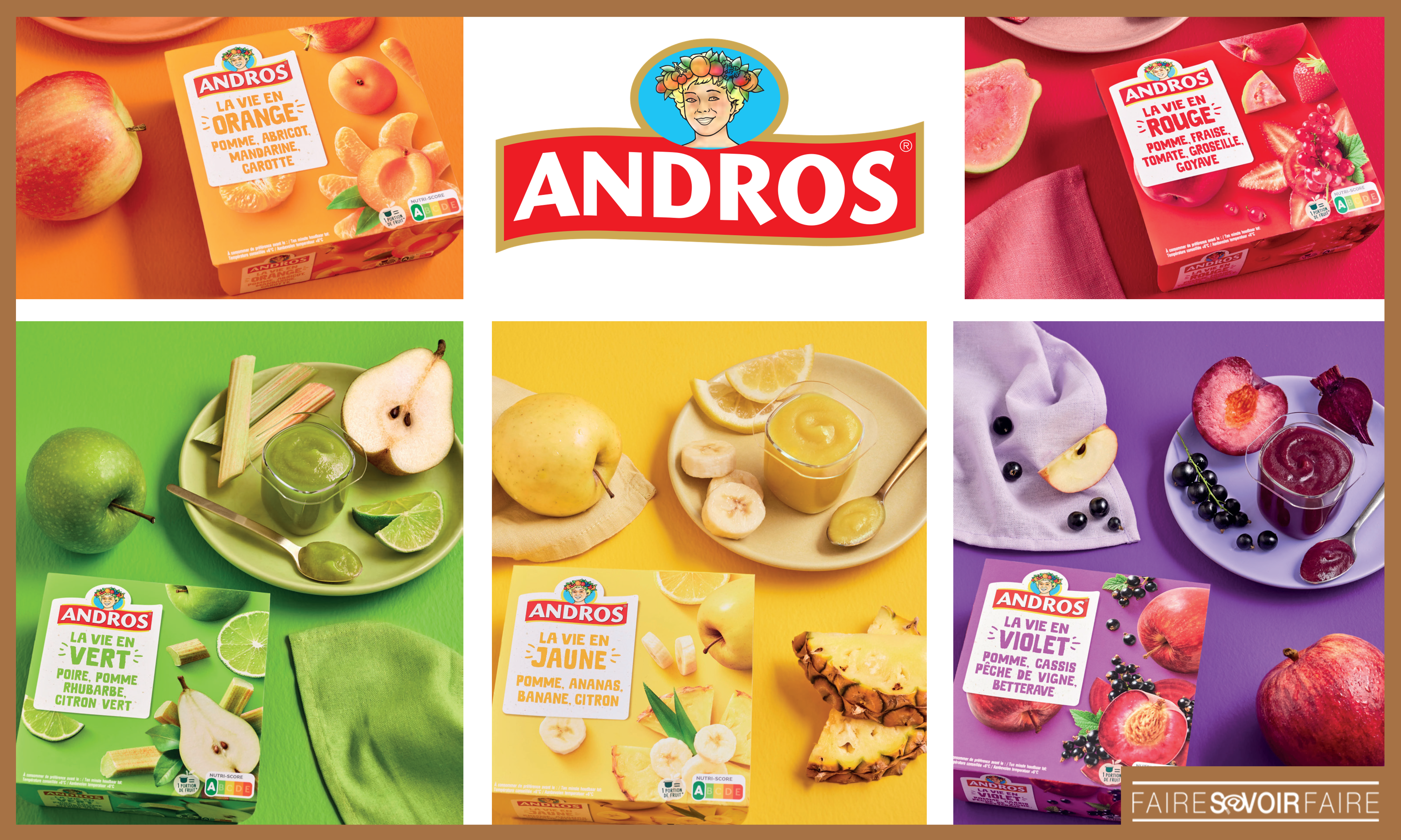 La Vie en Couleurs, 5 nouveaux desserts fruitiers signés Andros