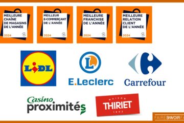 Lidl, Leclerc, Carrefour, Casino et Thiriet distinguées par les Trophées Meilleure Chaîne de Magasins de l’Année 2025