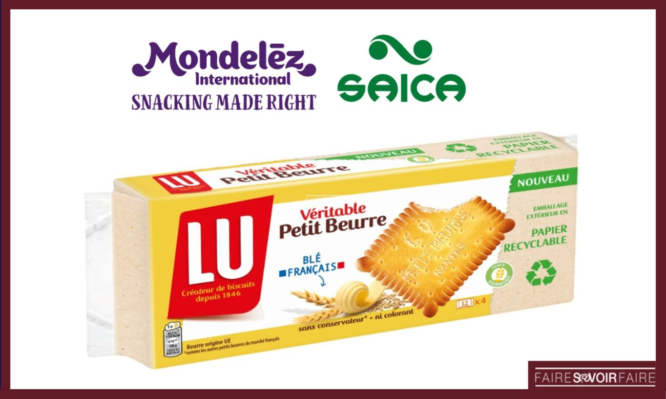 Mondelēz International et Saica déploient un emballage mono-papier pour les biscuits LU