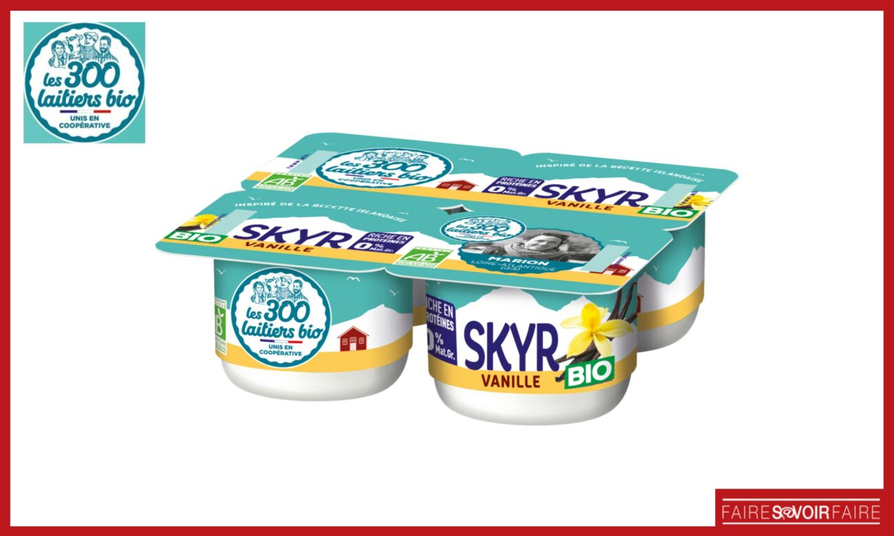 Les 300 Laitiers Bio enrichissent leur gamme SKYR avec une touche de vanille