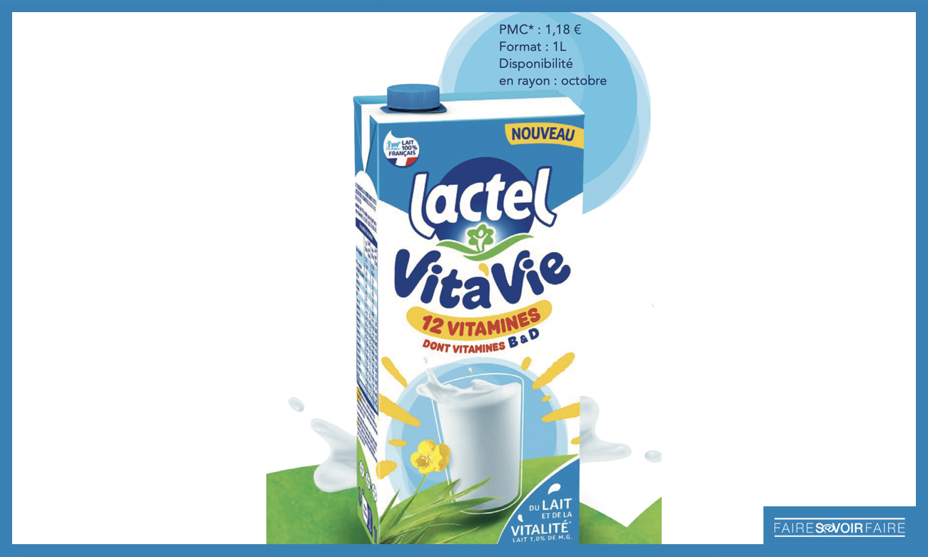 Lactel dévoile son nouveau lait vitaminé Vita’Vie